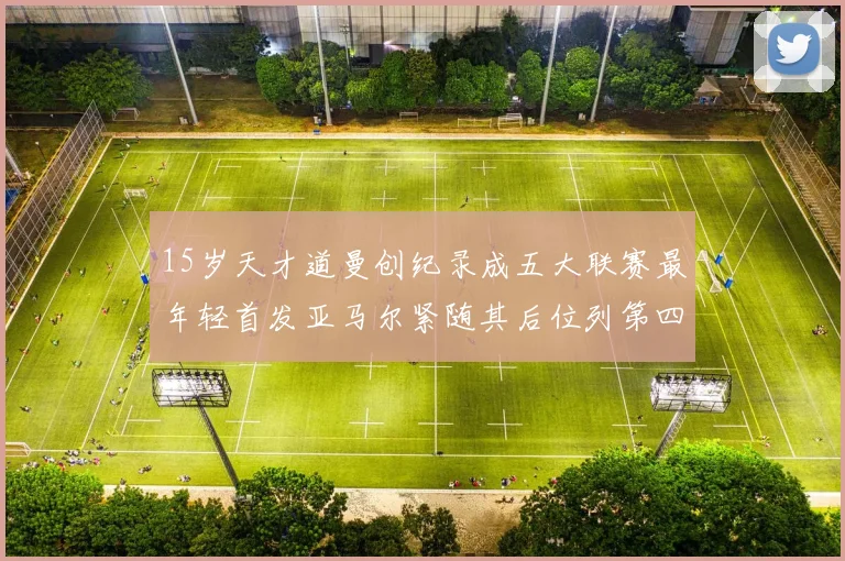 15岁天才道曼创纪录成五大联赛最年轻首发亚马尔紧随其后位列第四